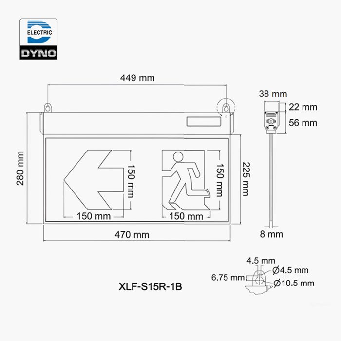 23.1 ป้ายไฟ SLIM 1 หน้า รุ่น XLF-S15R-1B ( REMOTE-SUPPORT )