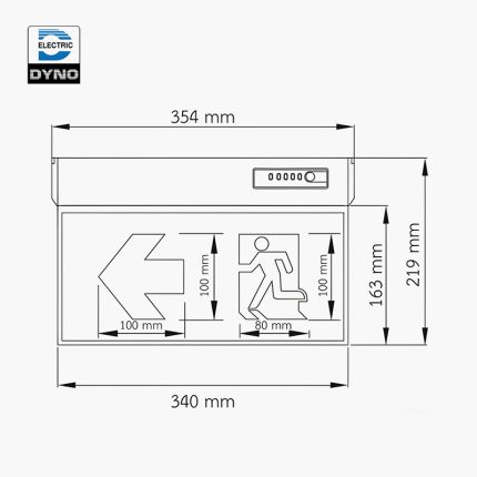 4.1 XLF-S10N-2A - ป้ายไฟ SLIM 2 หน้า รุ่น XLF-S10N-2A (ไม่รองรับรีโมท)