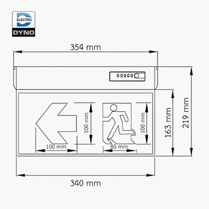 5.1 ป้ายไฟ SLIM 1 หน้า รุ่น XLF-S10N-1B (ไม่รองรับรีโมท)