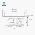 9.2 ป้ายไฟ SLIM 2 หน้า รุ่น XLF-S10R-2D(1142) REMOTE-SUPPORT