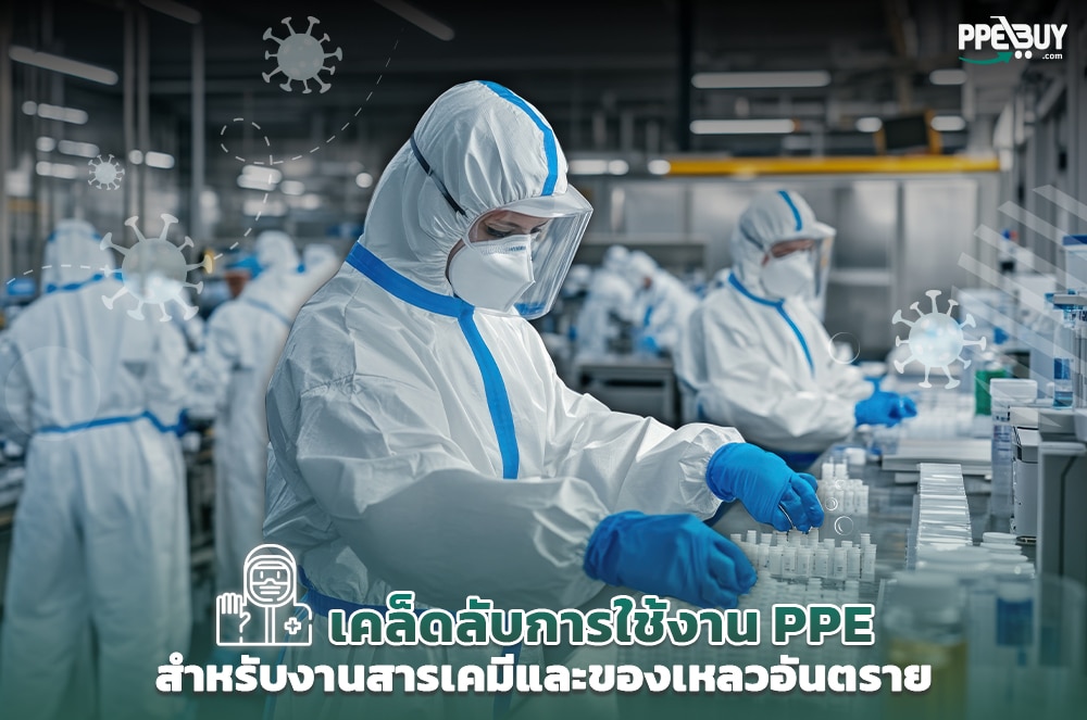 1 เคล็ดลับการใช้งาน PPE สำหรับงานสารเคมีและของเหลว