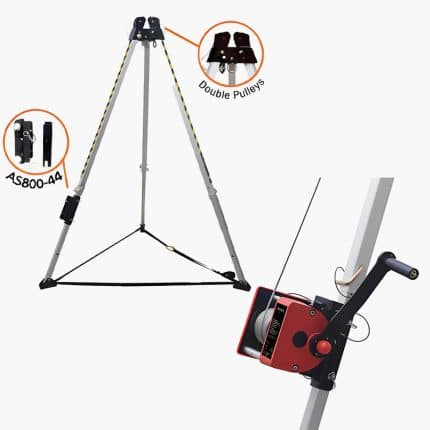 3 A-SAFE TRIPOD WITH BAG - WINCH FITTING ON AS800DP