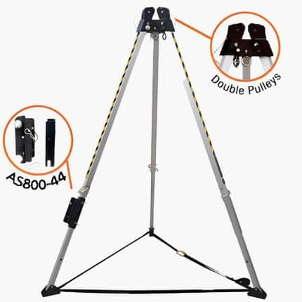 3.1 A-SAFE TRIPOD WITH BAG - WINCH FITTING ON AS800DP